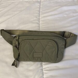 Vera Bradley Olive Quilted Fanny Bag